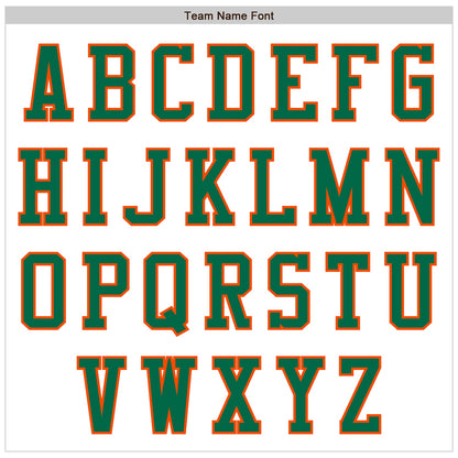 Custom White Kelly Green-Orange Authentic Baseball Jersey - Sky-Custom