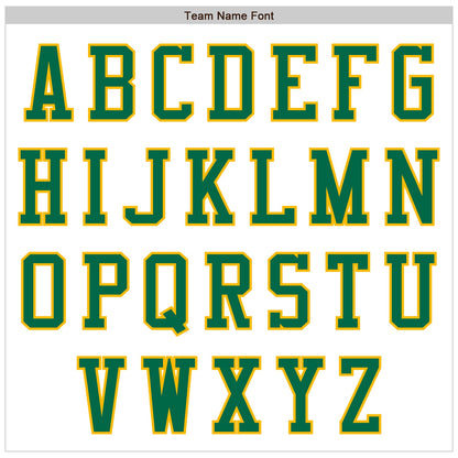 Custom White Kelly Green-Gold Authentic Baseball Jersey - Sky-Custom