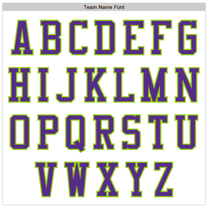 Custom White Purple-Neon Green Authentic Baseball Jersey - Sky-Custom