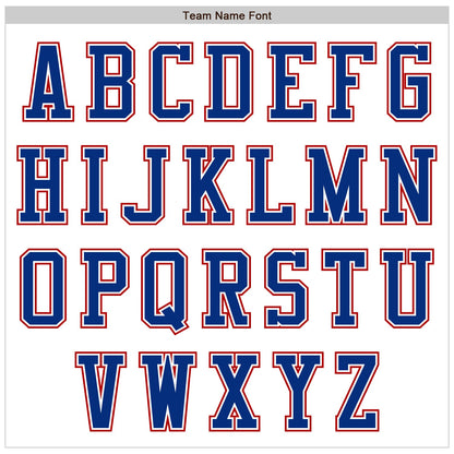 Custom White Royal-Red Authentic Baseball Jersey - Sky-Custom