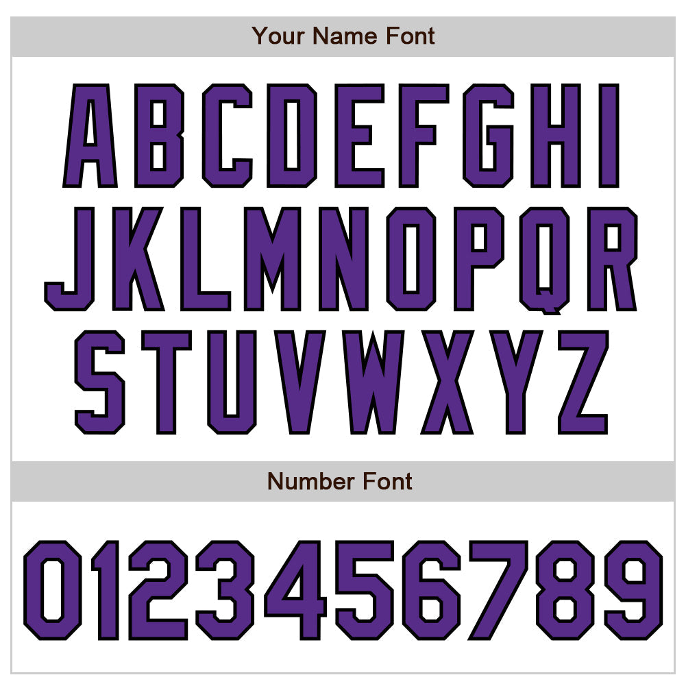 Custom White Purple-Black Authentic Baseball Jersey - Sky-Custom