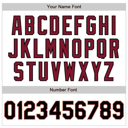 Custom White Black Crimson-Cream Authentic Baseball Jersey - Sky-Custom