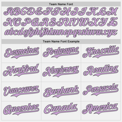 Custom White Light Purple-Steel Gray Authentic Baseball Jersey - Sky-Custom
