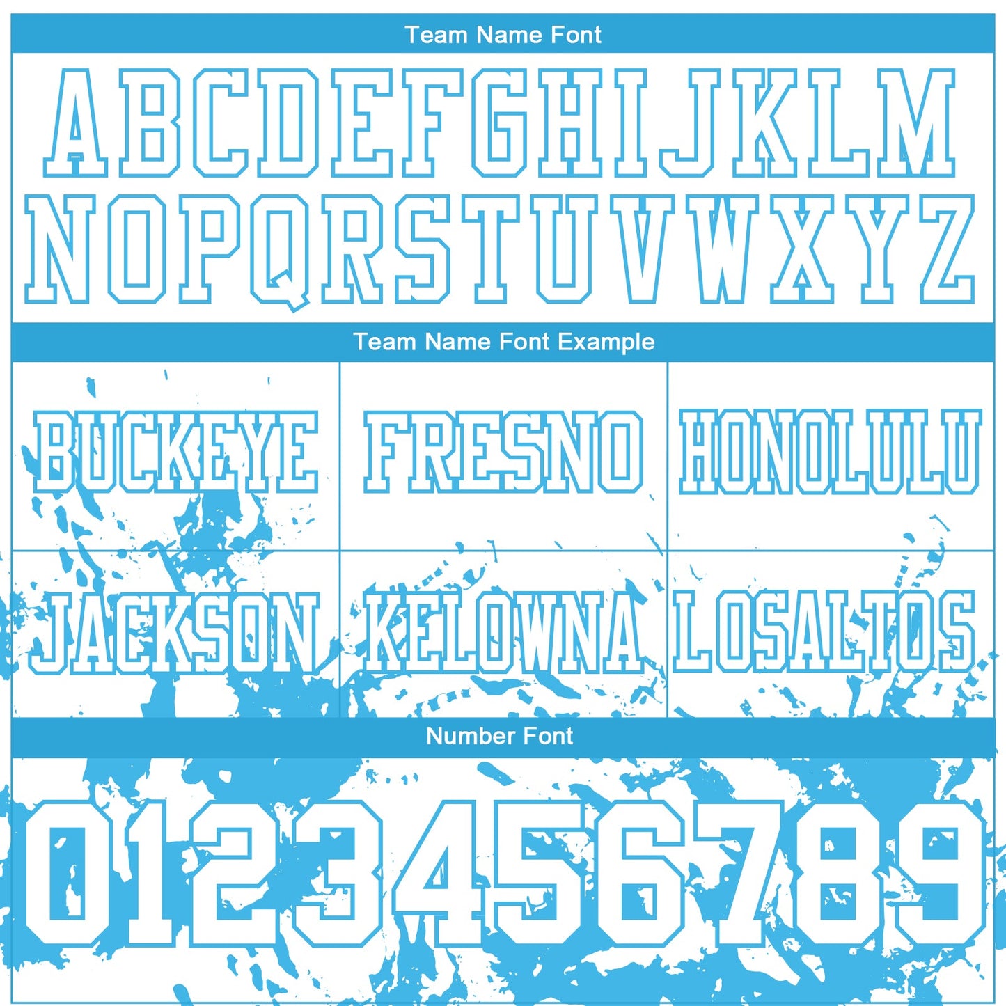 Custom White Sky Blue Splash Mesh Authentic Football Jersey - Sky-Custom