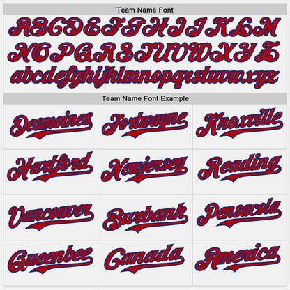 Custom White Red Royal-Gold Authentic Baseball Jersey - Sky-Custom