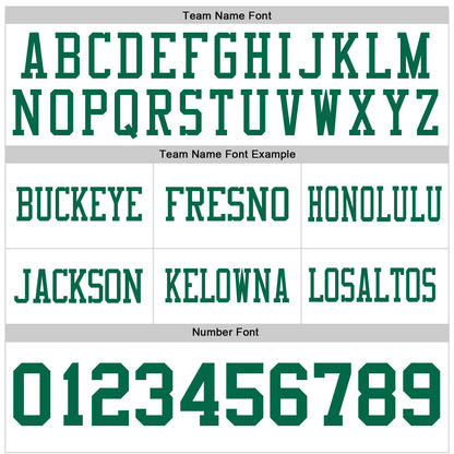 Custom White Kelly Green Mesh Authentic Football Jersey - Sky-Custom