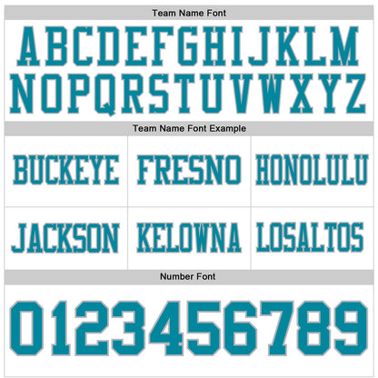 Custom White Teal-Gray Mesh Authentic Football Jersey - Sky-Custom