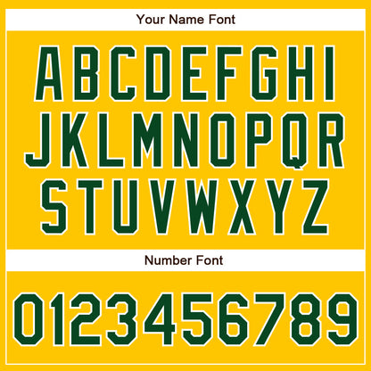 Custom Yellow Green-White Authentic Baseball Jersey - Sky-Custom