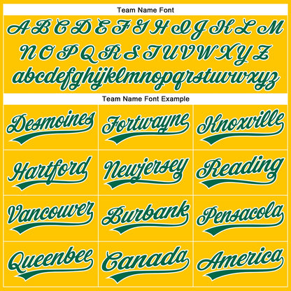 Custom Yellow Kelly Green-White Authentic Baseball Jersey - Sky-Custom