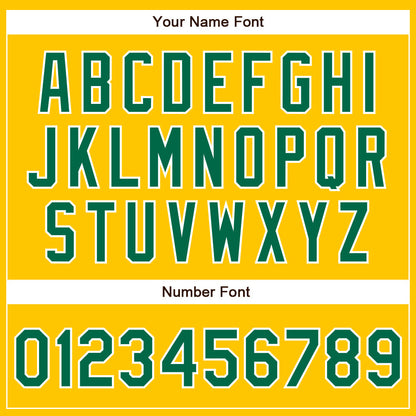 Custom Yellow Kelly Green-White Authentic Baseball Jersey - Sky-Custom