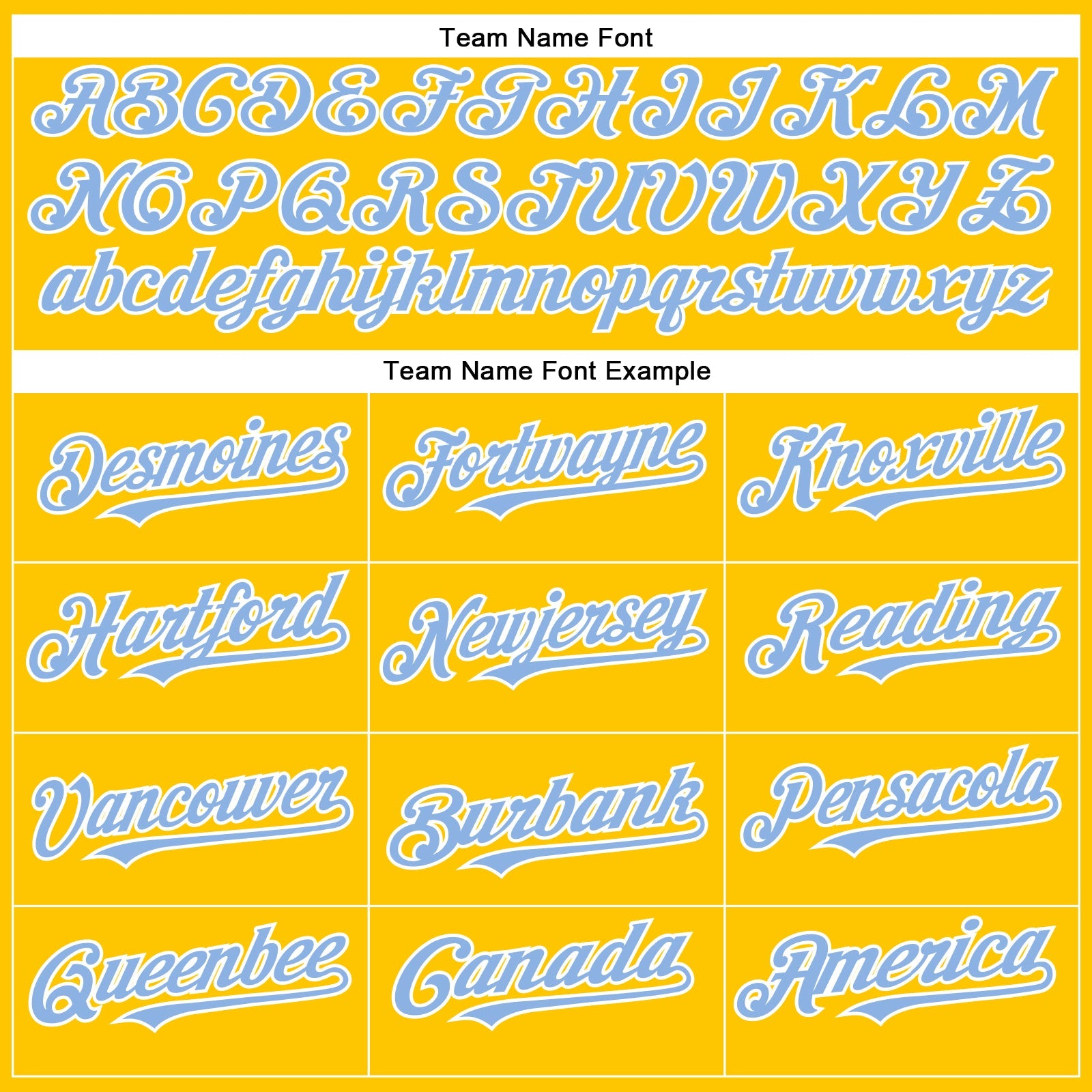 Custom Yellow Light Blue-White Authentic Baseball Jersey - Sky-Custom