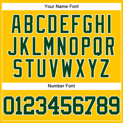Custom Yellow Green-White Authentic Baseball Jersey - Sky-Custom