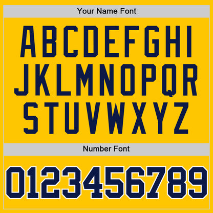 Custom Yellow Navy-White Authentic Basketball Jersey - Sky-Custom