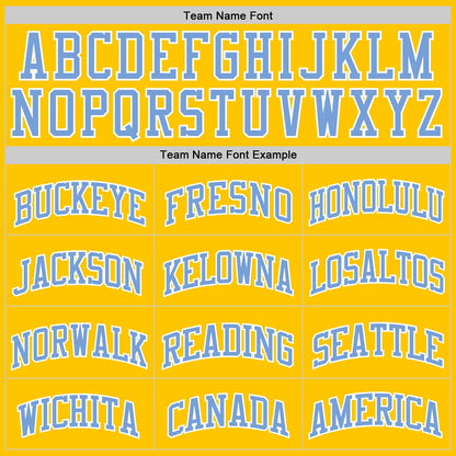 Custom Yellow Light Blue-White Authentic Basketball Jersey - Sky-Custom