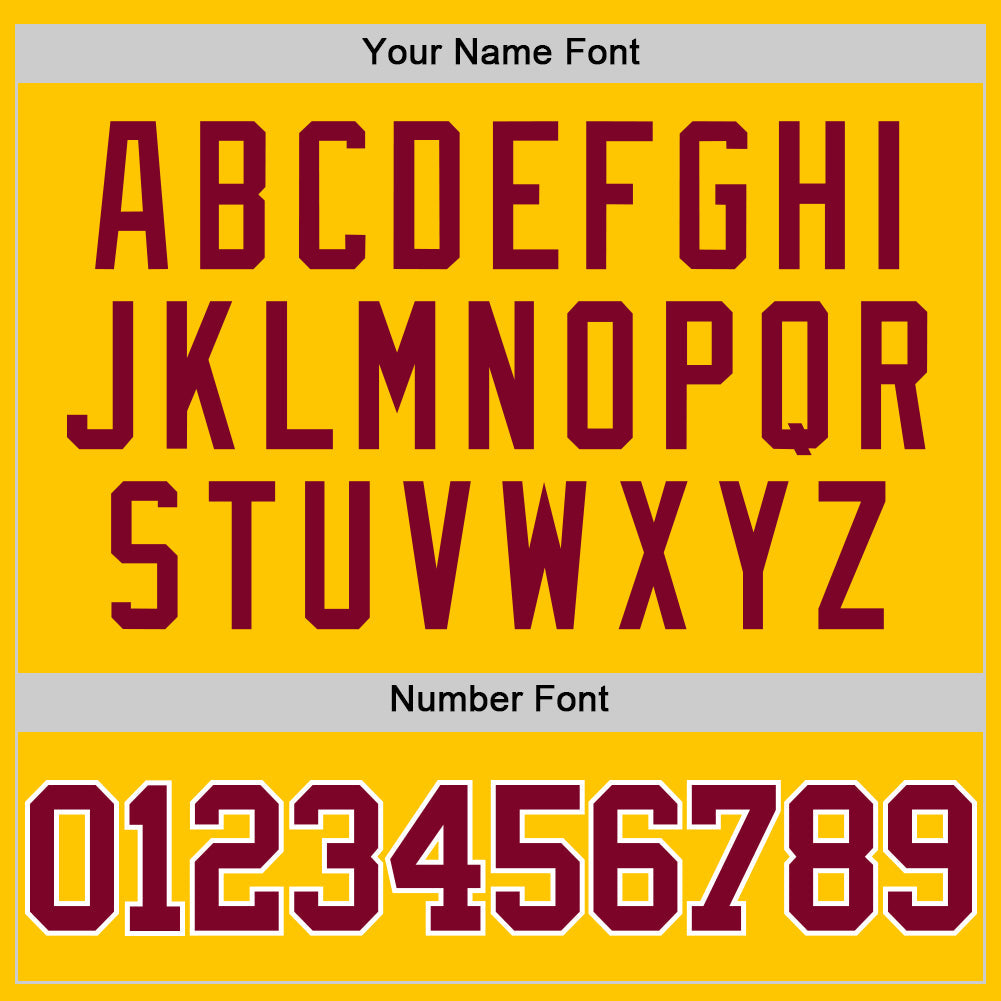 Custom Yellow Maroon-White Authentic Basketball Jersey - Sky-Custom