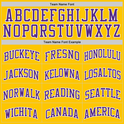 Custom Yellow Purple-White Authentic Basketball Jersey - Sky-Custom