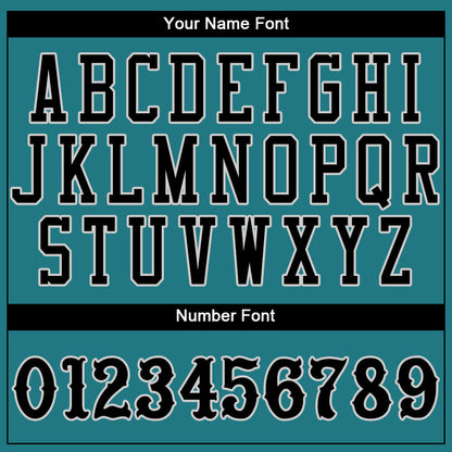 Custom Teal Black-Gray Authentic Baseball Jersey - Sky-Custom
