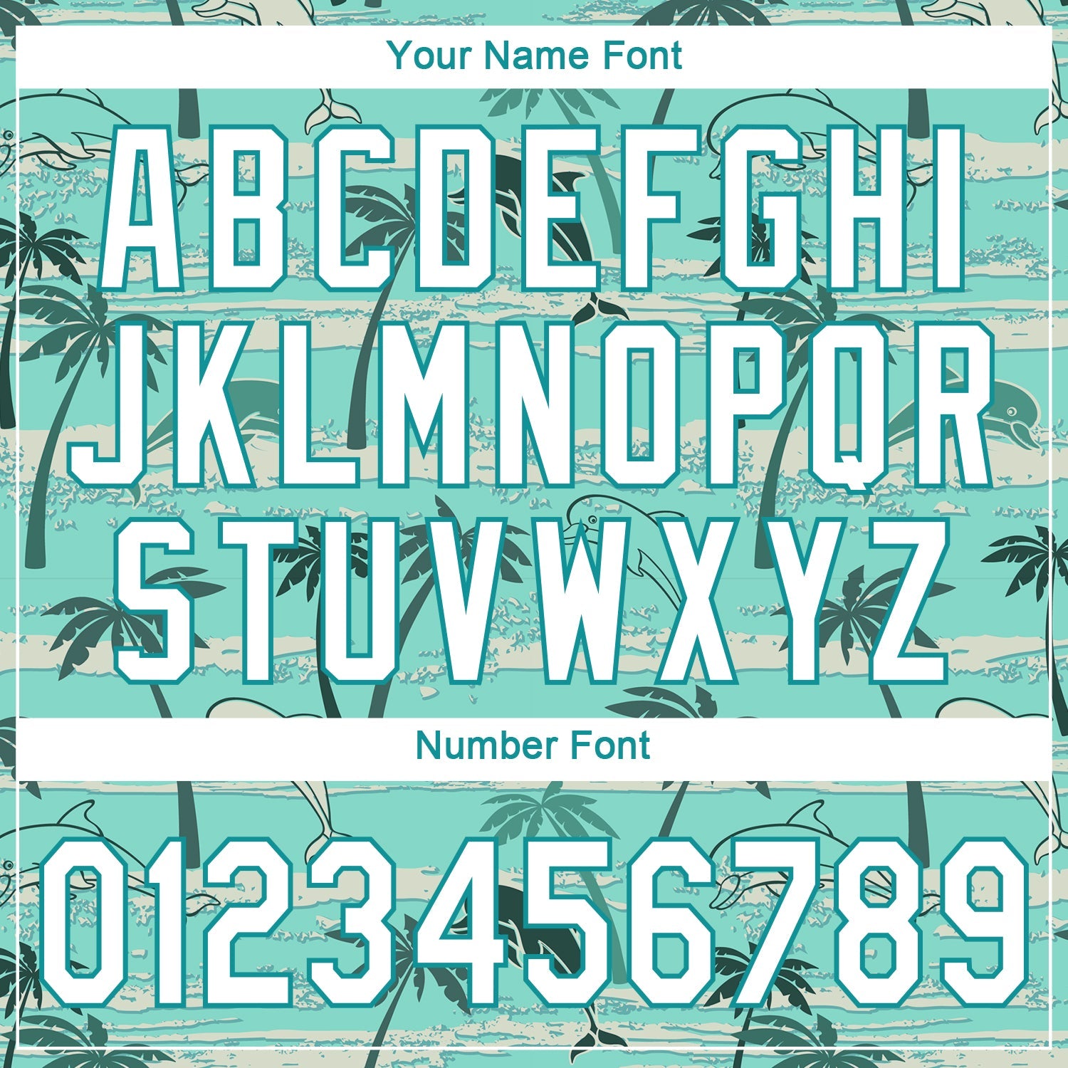 Custom Teal White-Aqua 3D Pattern Design Hawaii Palm Trees Authentic Baseball Jersey - Sky-Custom