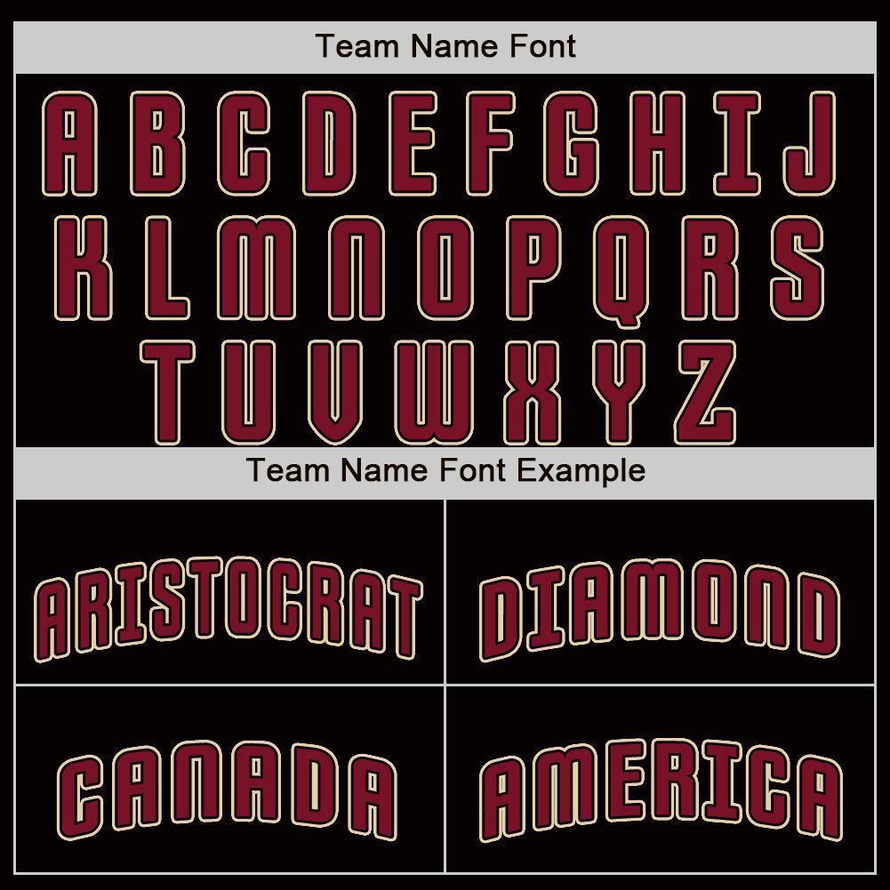 Custom Black Crimson-City Cream Baseball Jersey - Sky-Custom