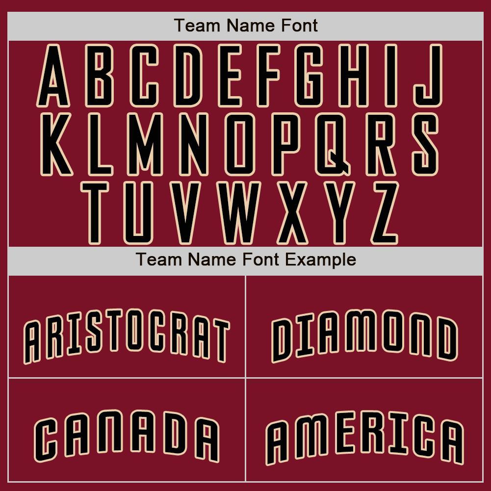 Custom Crimson Black-City Cream Baseball Jersey - Sky-Custom
