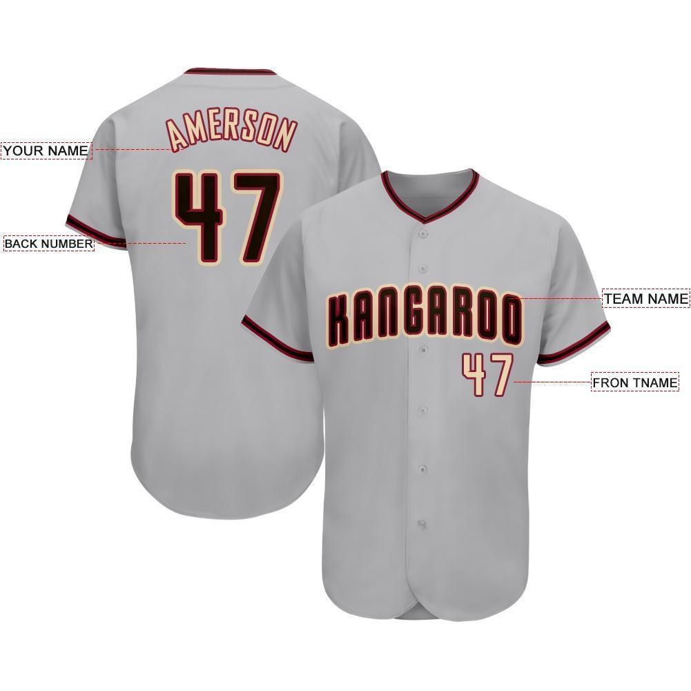 Custom Gray Black-City Cream Baseball Jersey - Sky-Custom