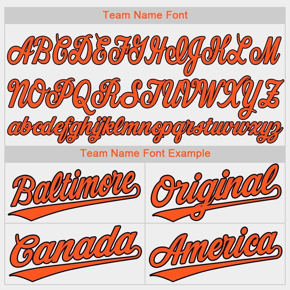 Custom White Orange-Black Baseball Jersey - Sky-Custom