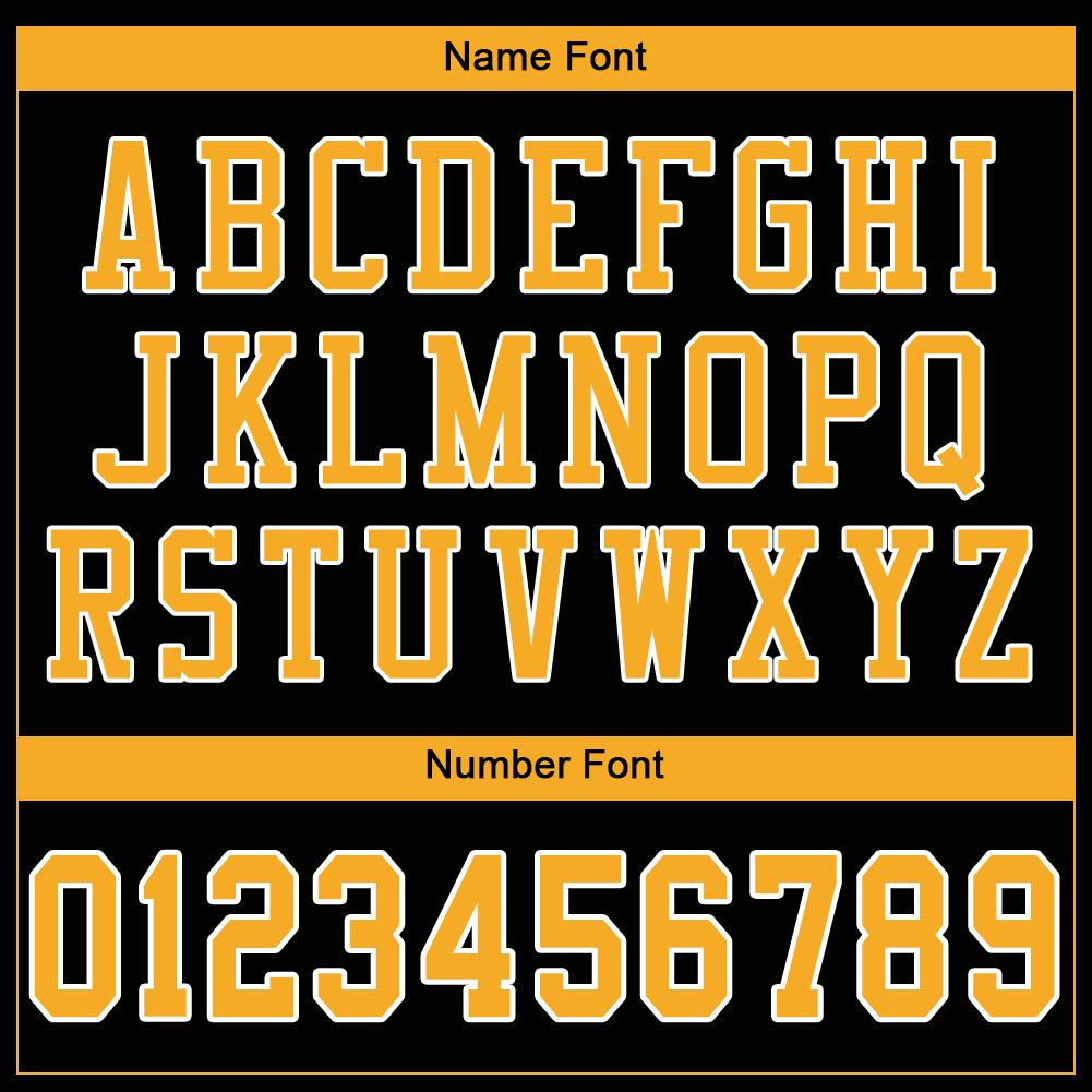 Custom Black Gold-White Mesh Authentic Football Jersey - Sky-Custom