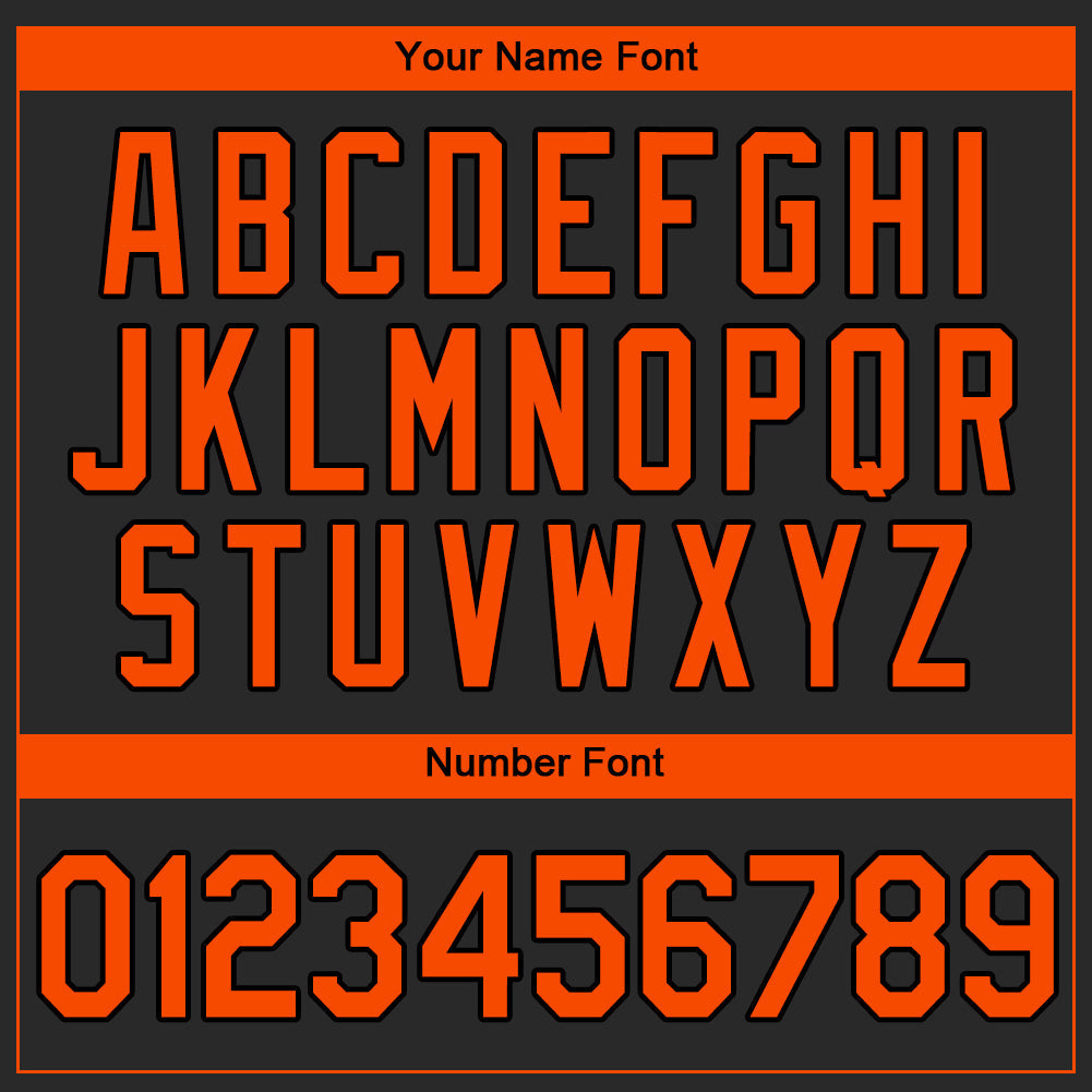 Custom Black Orange Authentic Baseball Jersey - Sky-Custom