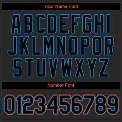 Custom Black Black-Light Blue Authentic Baseball Jersey - Sky-Custom