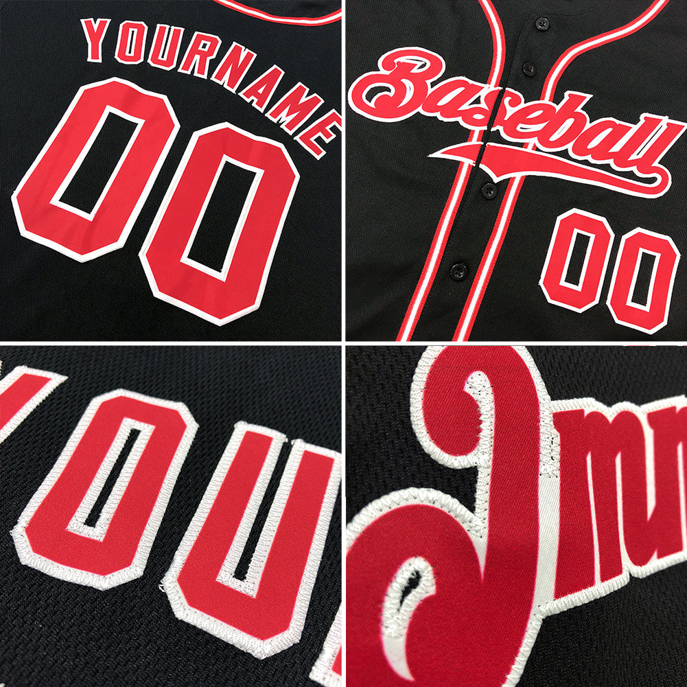 Custom Black Gray-Purple Authentic Baseball Jersey - Sky-Custom