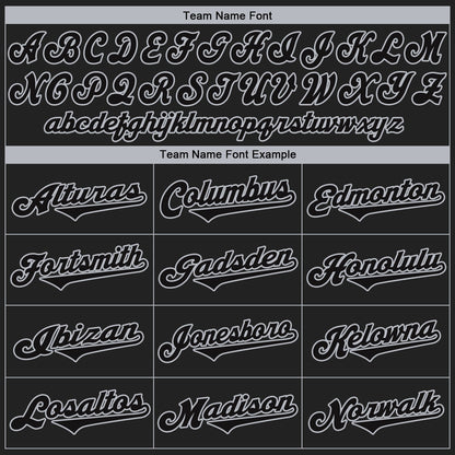 Custom Black Black-Gray Authentic Baseball Jersey - Sky-Custom