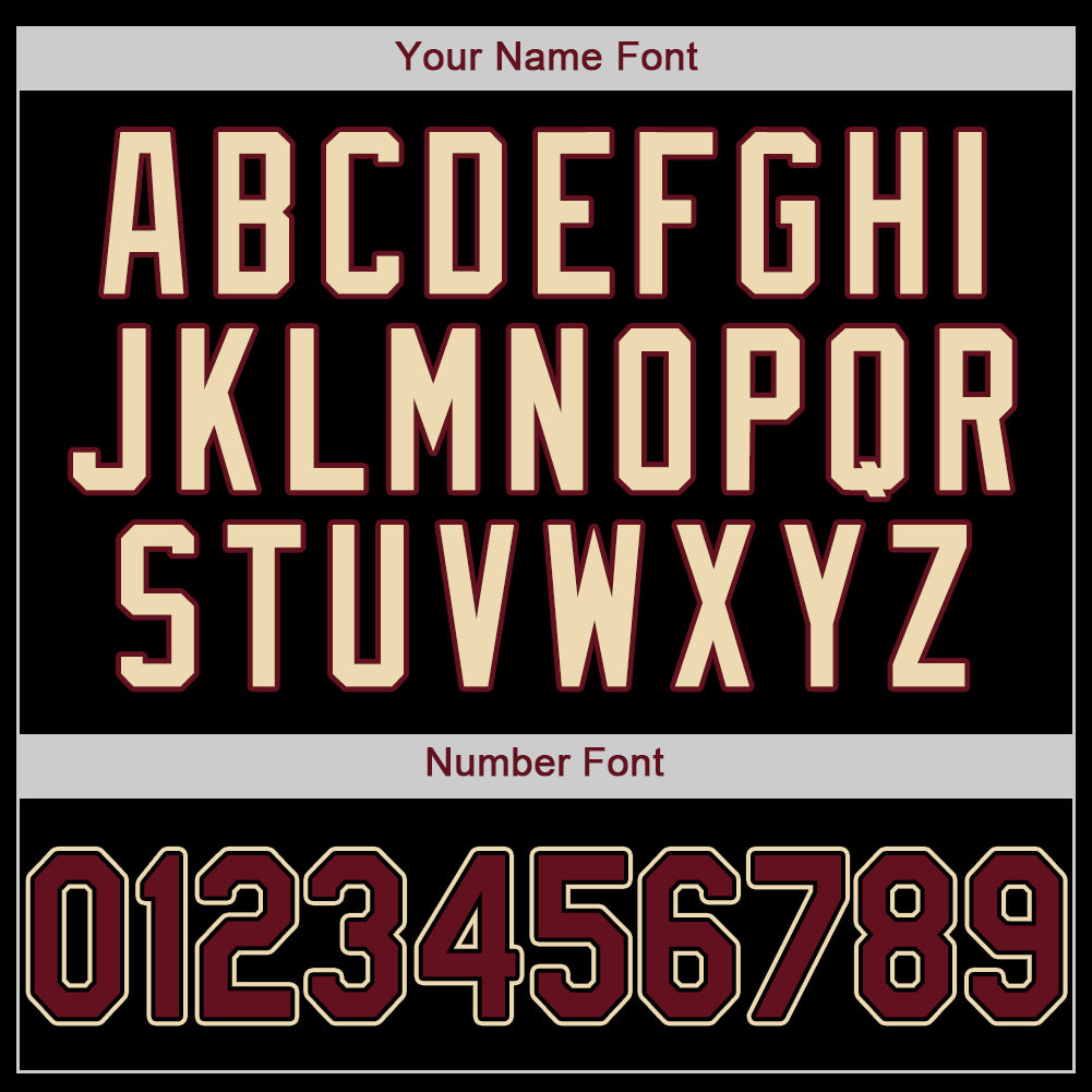 Custom Black Crimson-City Cream Authentic Baseball Jersey - Sky-Custom