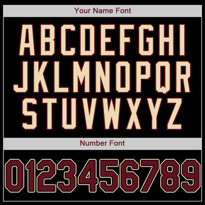 Custom Black Crimson-City Cream Authentic Baseball Jersey - Sky-Custom