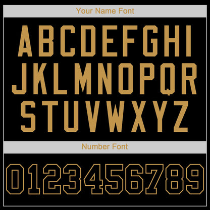 Custom Black Black-Old Gold Authentic Baseball Jersey - Sky-Custom