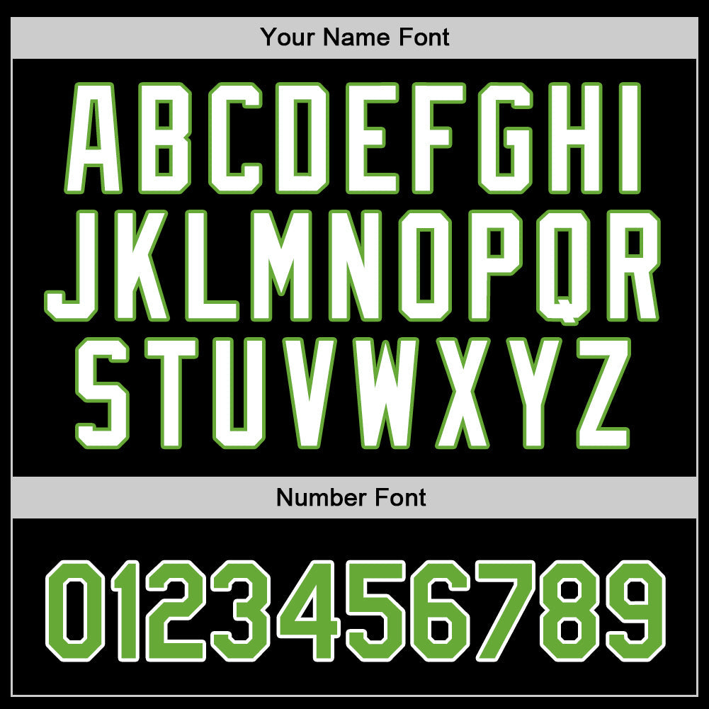 Custom Black Neon Green-White Authentic Baseball Jersey - Sky-Custom