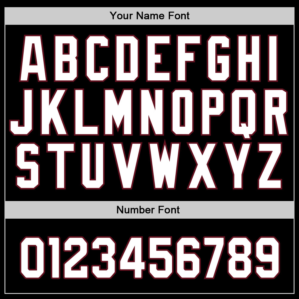 Custom Black White-Crimson Authentic Baseball Jersey - Sky-Custom