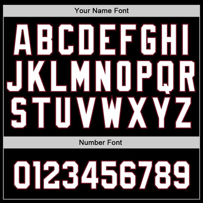 Custom Black White-Crimson Authentic Baseball Jersey - Sky-Custom