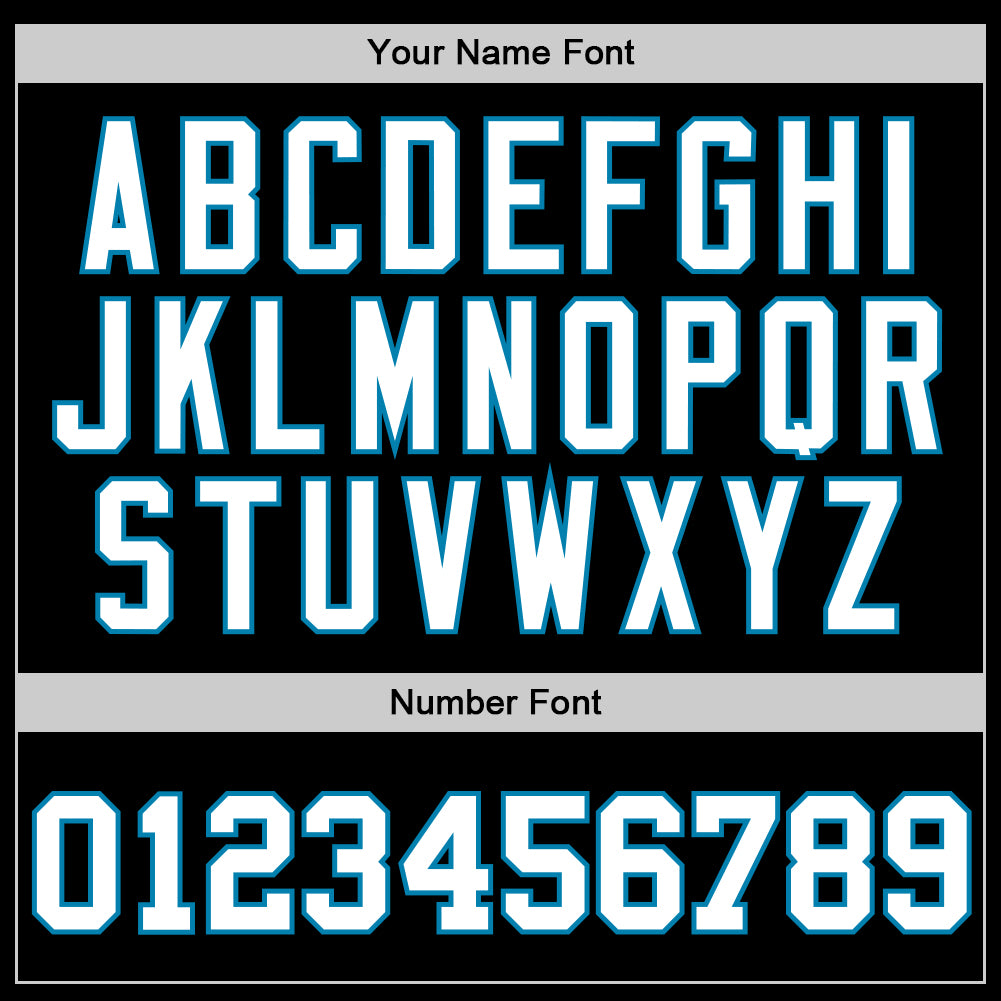 Custom Black White-Panther Blue Authentic Baseball Jersey - Sky-Custom
