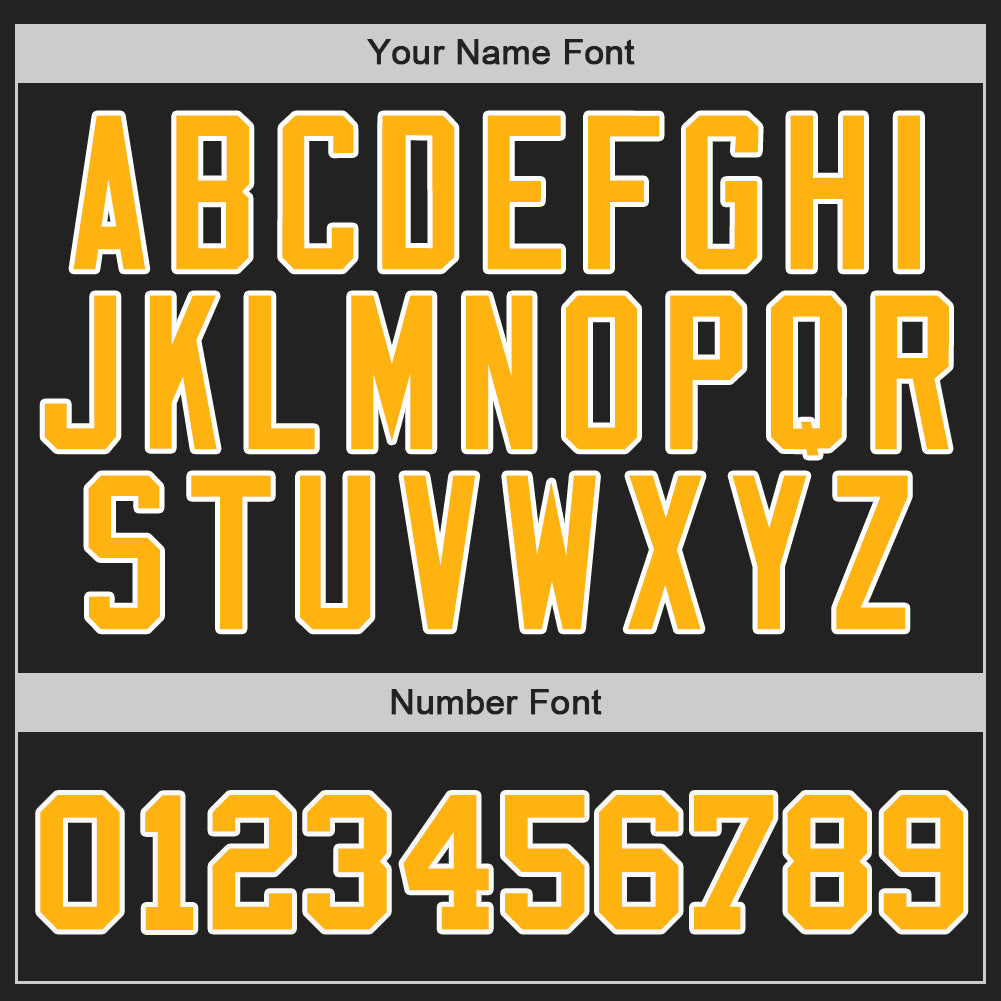 Custom Black Gold-White Authentic Two Tone Baseball Jersey - Sky-Custom