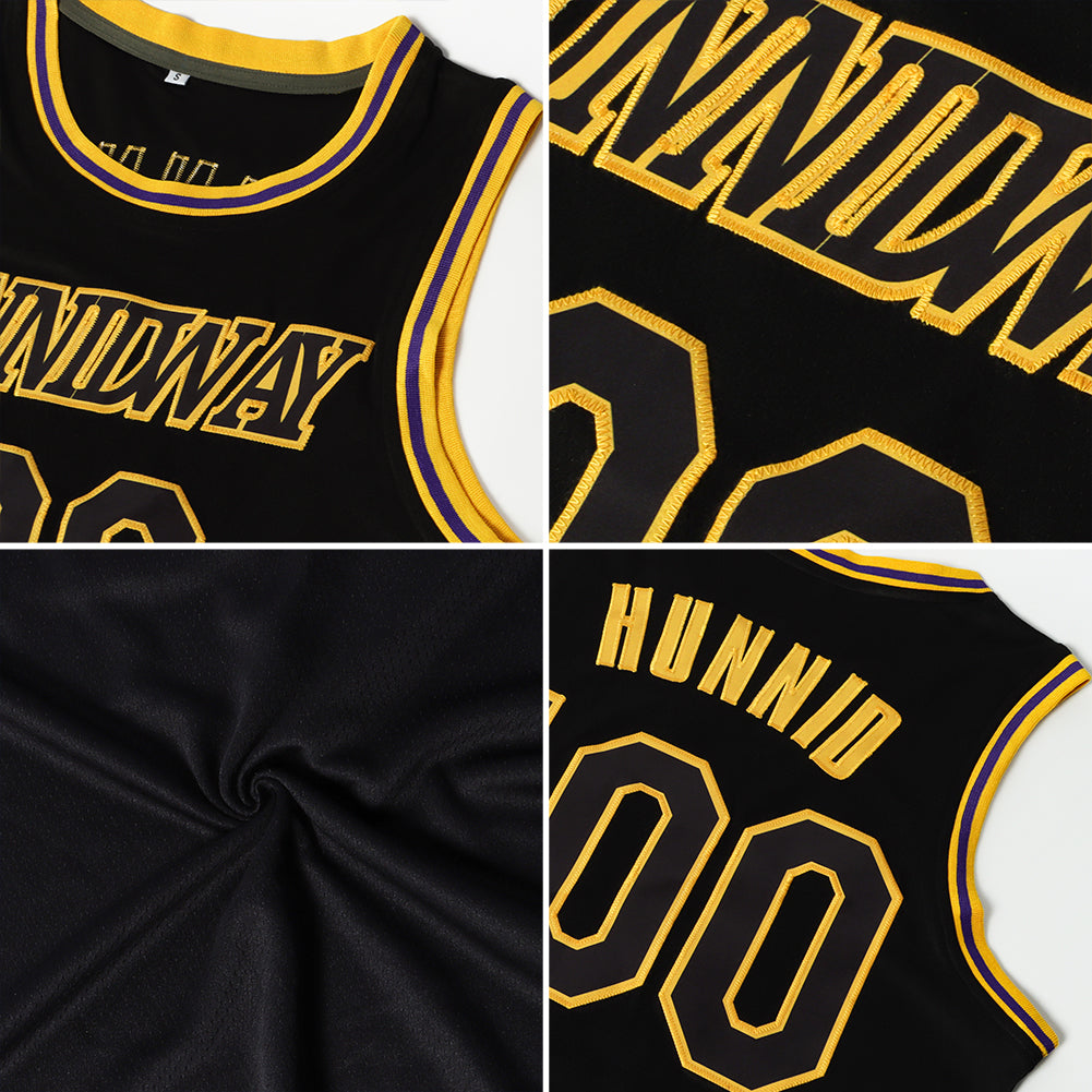 Custom Black White-Red Authentic Throwback Basketball Jersey - Sky-Custom