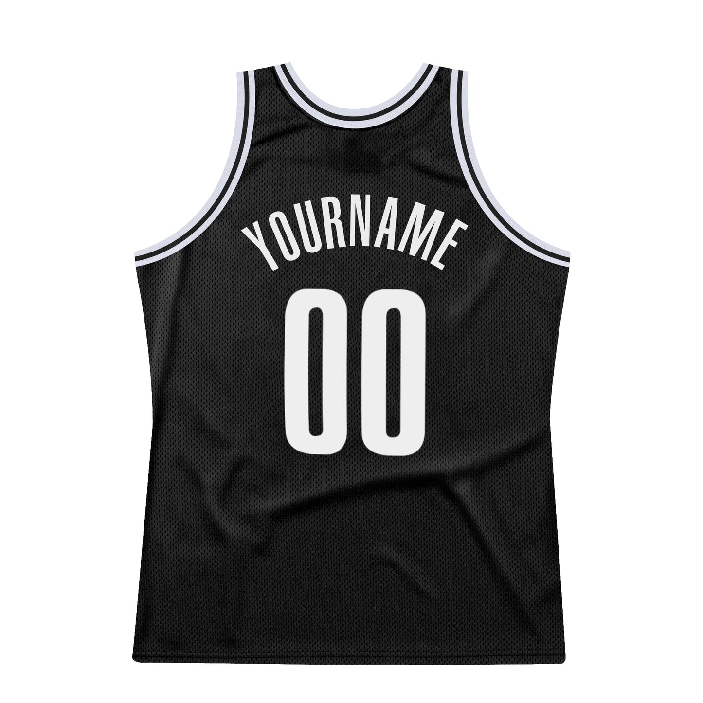 Custom Black White Authentic Throwback Basketball Jersey - Sky-Custom