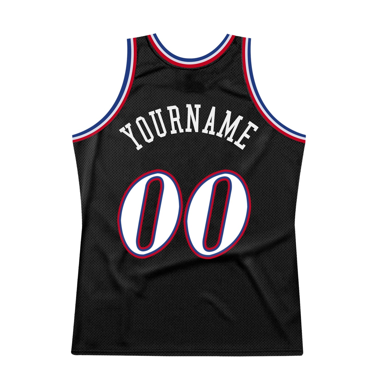 Custom Black White-Red Authentic Throwback Basketball Jersey - Sky-Custom