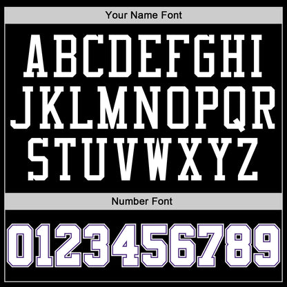 Custom Black White-Purple Authentic Throwback Basketball Jersey - Sky-Custom