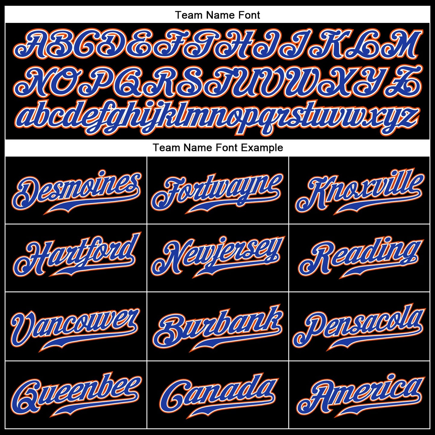 Custom Black Royal-Orange Authentic Baseball Jersey - Sky-Custom