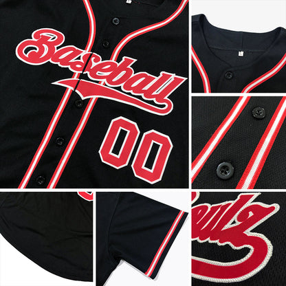 Custom Black Royal-Orange Authentic Baseball Jersey - Sky-Custom