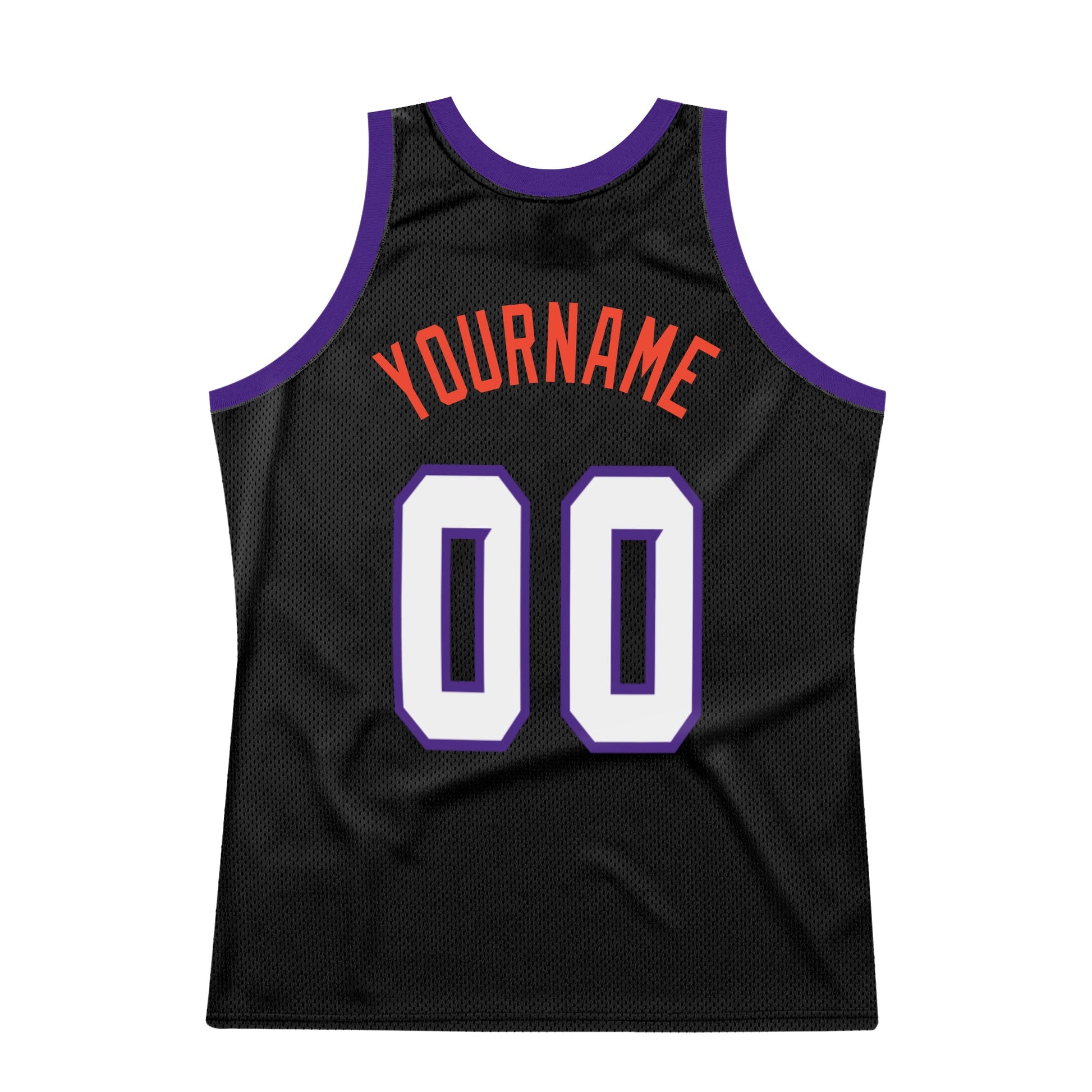 Custom Black White-Purple Authentic Throwback Basketball Jersey - Sky-Custom