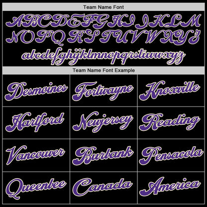 Custom Black Purple-Cream Authentic Throwback Basketball Jersey - Sky-Custom