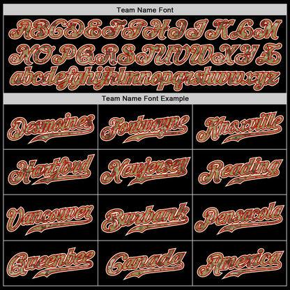 Custom Black Camo-Red Authentic Baseball Jersey - Sky-Custom