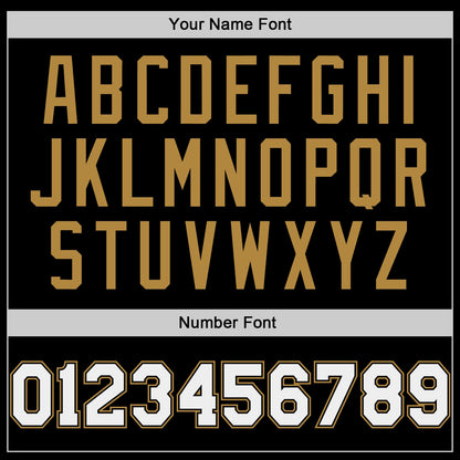 Custom Black White-Old Gold Authentic Baseball Jersey - Sky-Custom