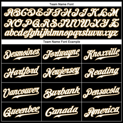 Custom Black White Pinstripe White-Old Gold Authentic Baseball Jersey - Sky-Custom